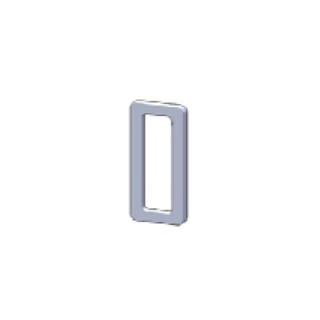 Simple handle (for glass door leaf)